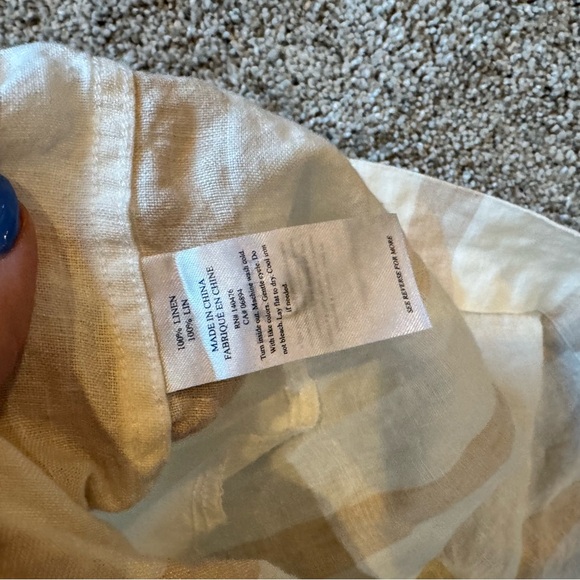 FAHERTY Gemini Linen Dress size L - Picture 4 of 4